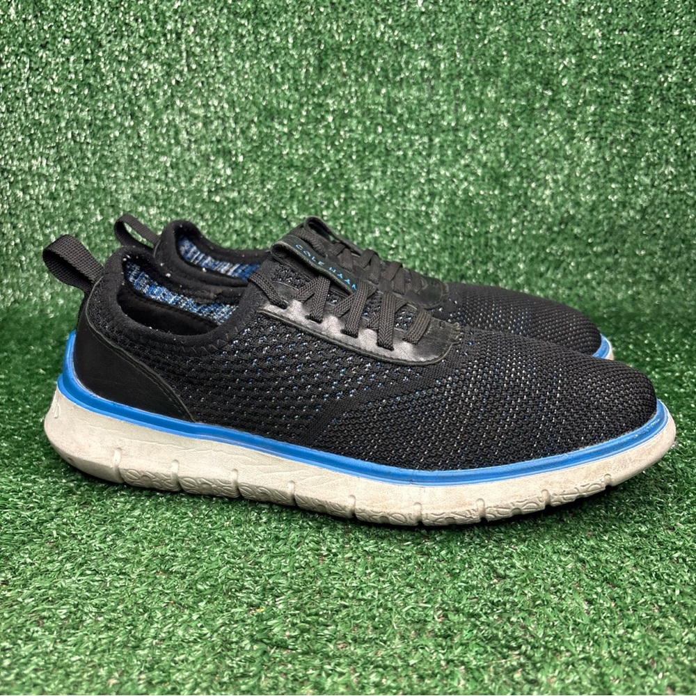Cole Haan Generation Zerogrand Stitchlite Black Blue Sneakers Mens 8.5